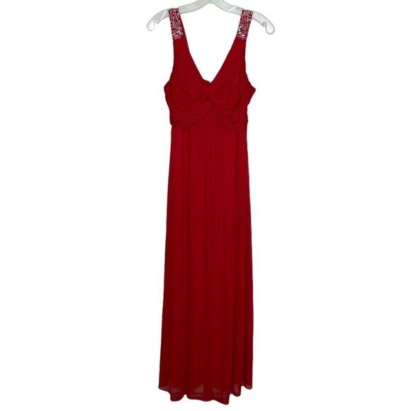 Eva USA Maxi Dress Red - Picture 1 of 9